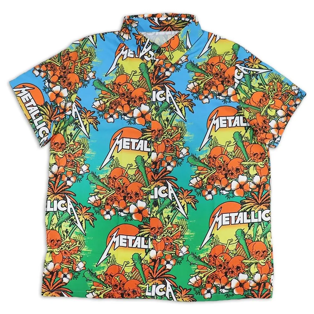 Metallica - Sunset Skulls - Hawaiian Shirt