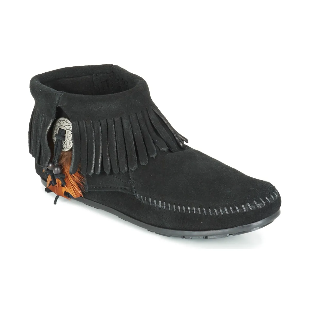 Minnetonka - CONCHO FEATHER SIDE ZIP BOOT