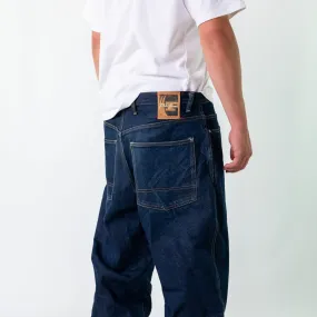 Navy Blue y2ks Phat Farm Denim Hip Hop Jeans Baggy Pants (36x34)