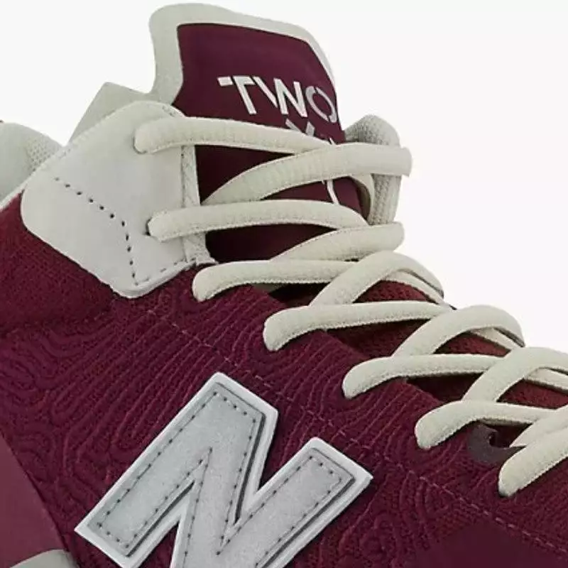 NB Two WXY Men's Basketball Court Shoe - Crimson / Grey / White