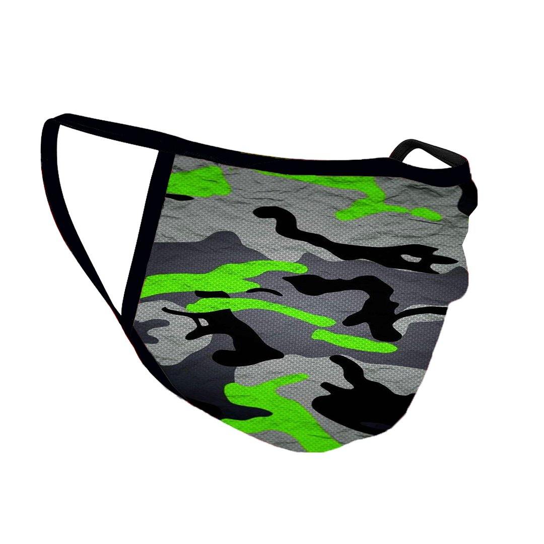 Neon Camo Premium Face Mask (Reusable)