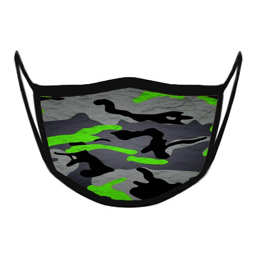 Neon Camo Premium Face Mask (Reusable)