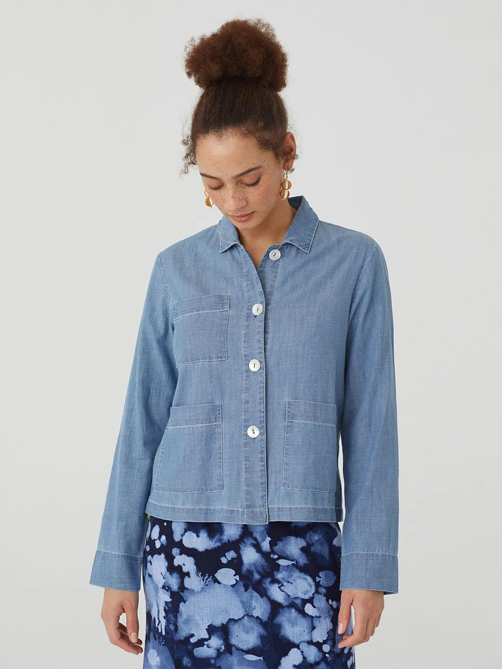 Nice Things Denim Pocket Jacket - 100% Cotton