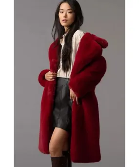 Noize Savannah Faux-Fur Long Coat