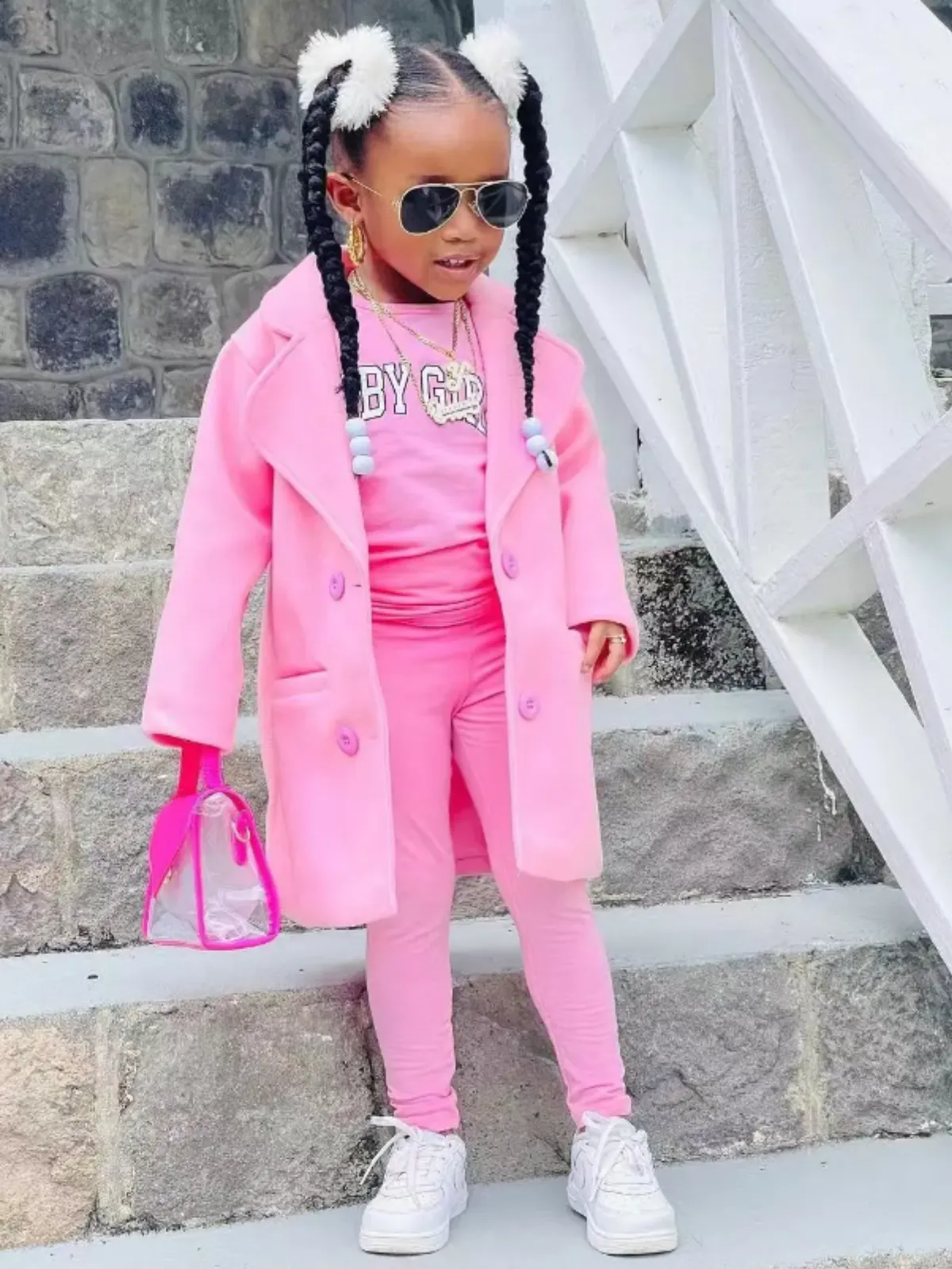 Now Trending Pink Coat Set