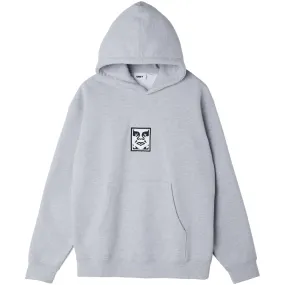 OBEY ICON EXTRA HEAVY HOOD // HEATHER GREY