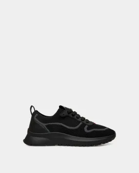 Outline Sneaker In Black Knit 