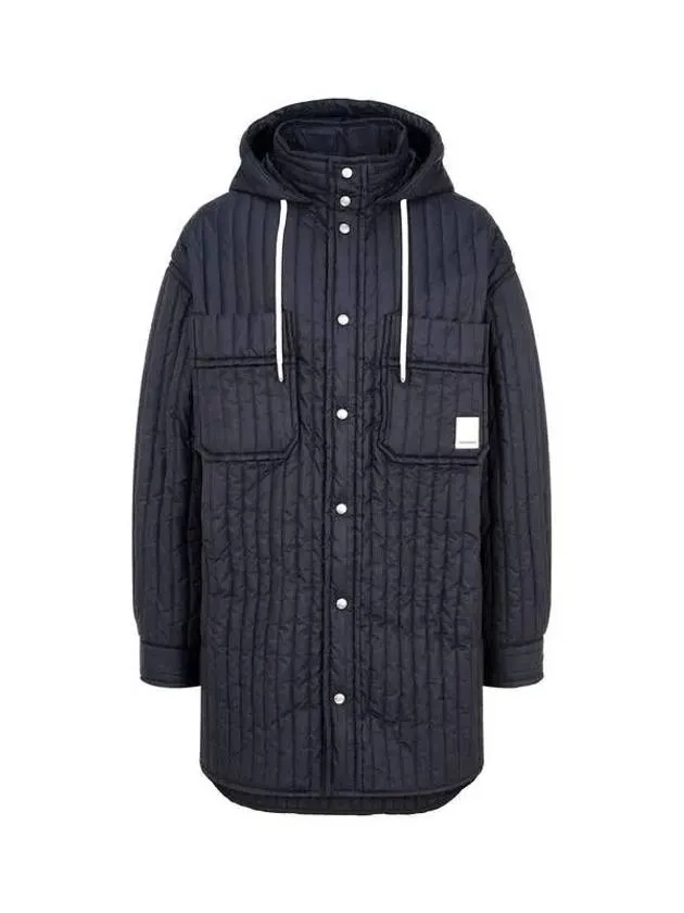 Overseas Station Season Big Chance 8 18 Men s Striped Quilted Padded Coat Navy 270310