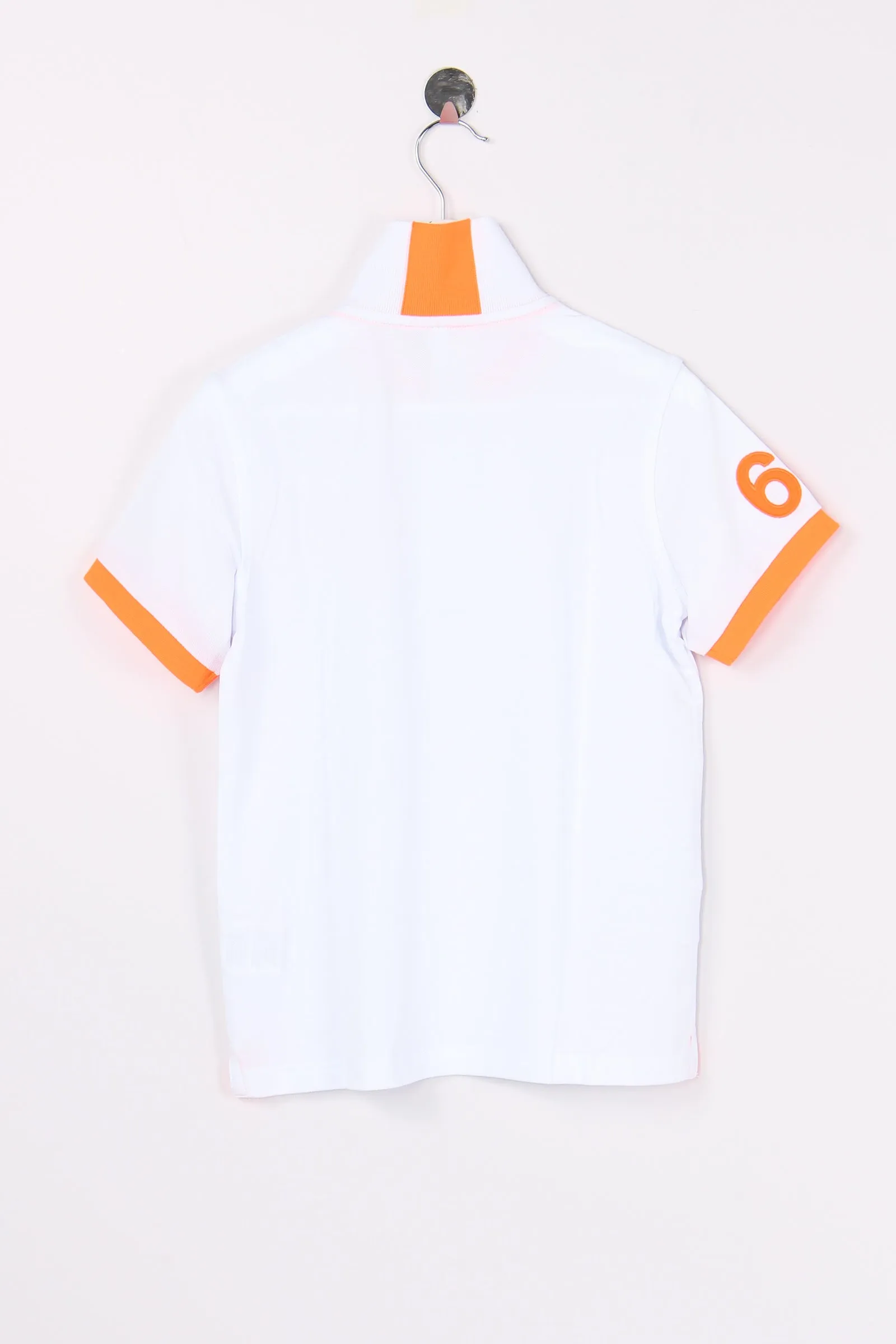 Polo Logo Fluo Bianco