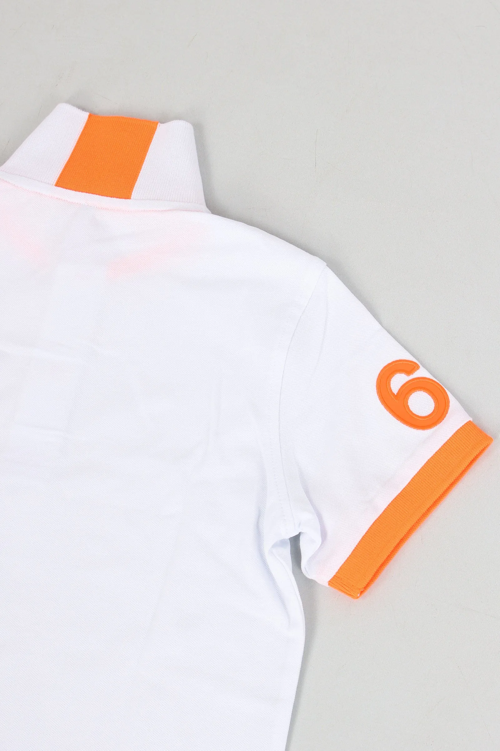 Polo Logo Fluo Bianco