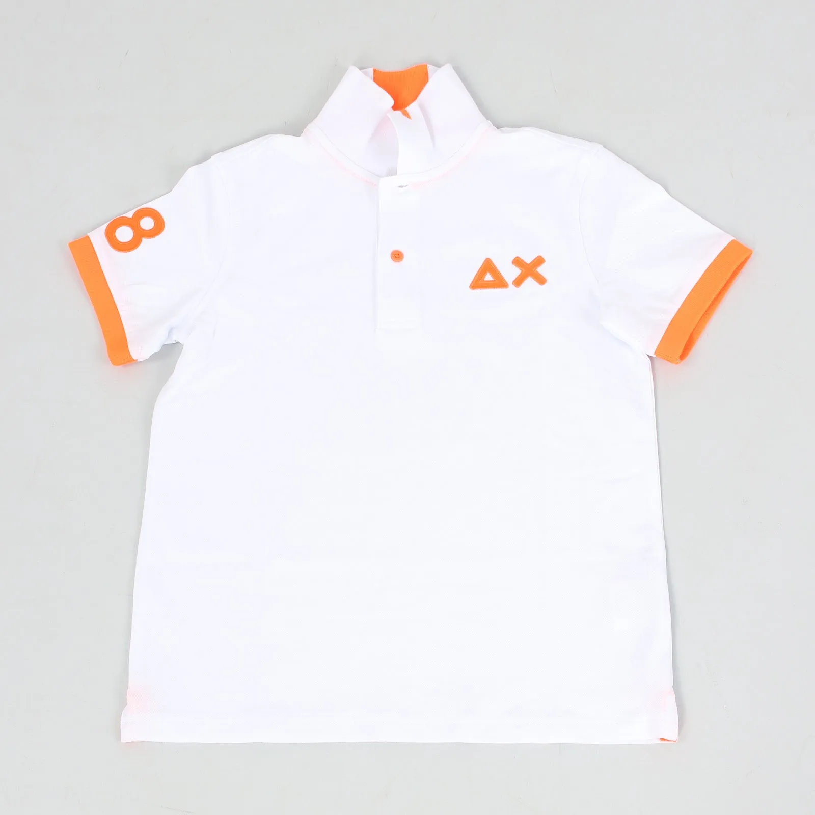 Polo Logo Fluo Bianco