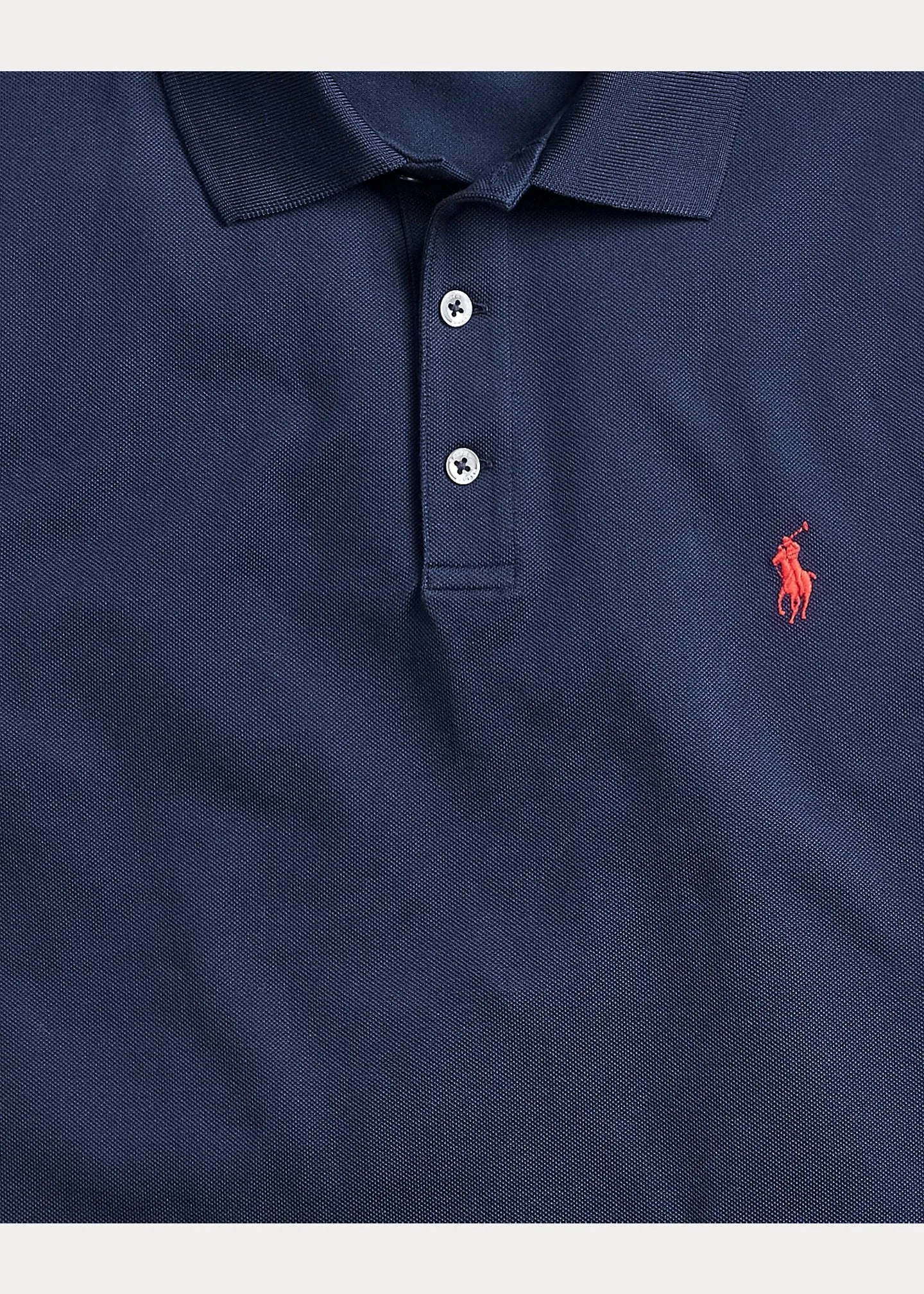 Polo Ralph Lauren - Polo cintré en coton piqué stretch Refined navy