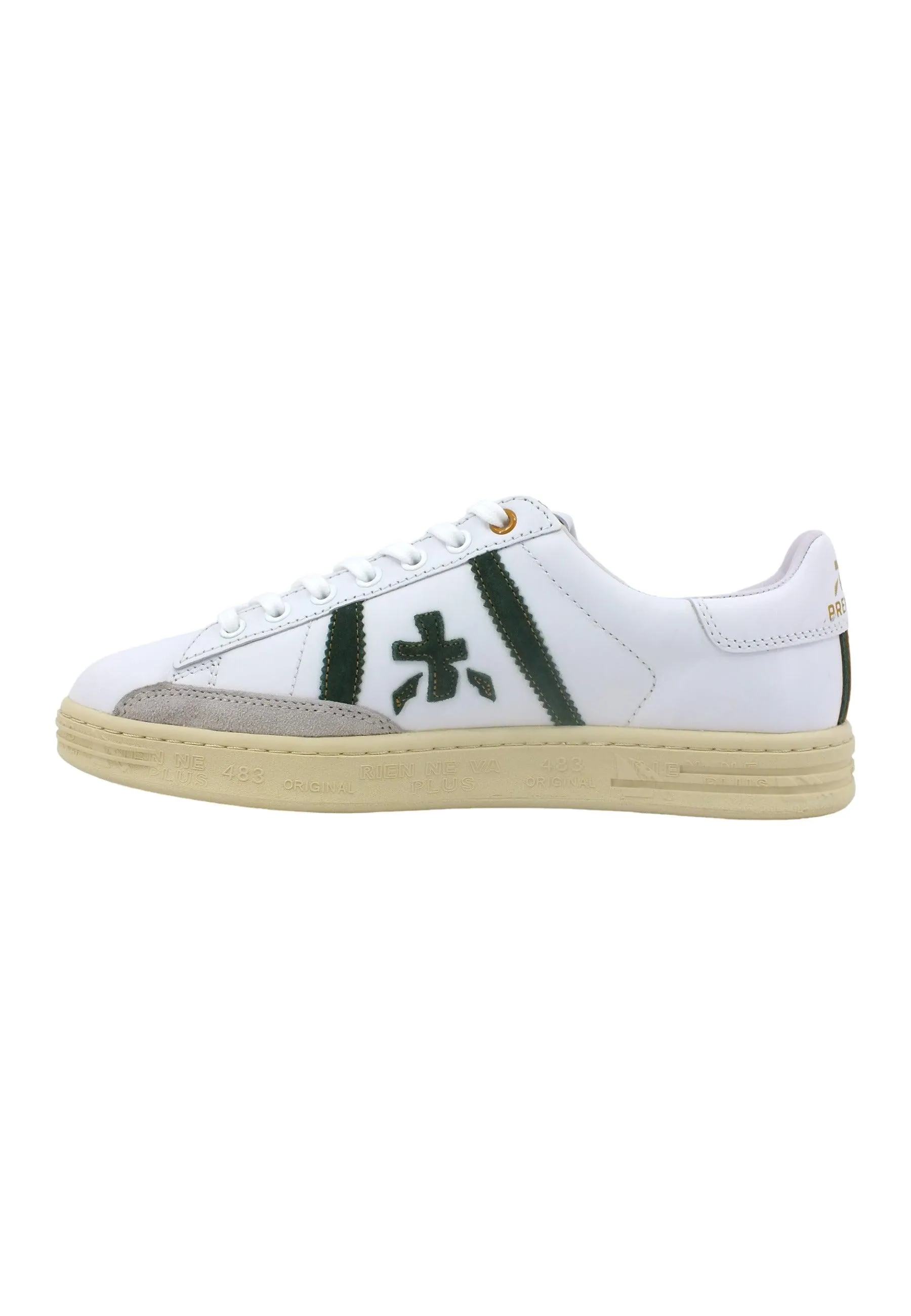 PREMIATA Sneaker Uomo White Green RUSSELL-6432