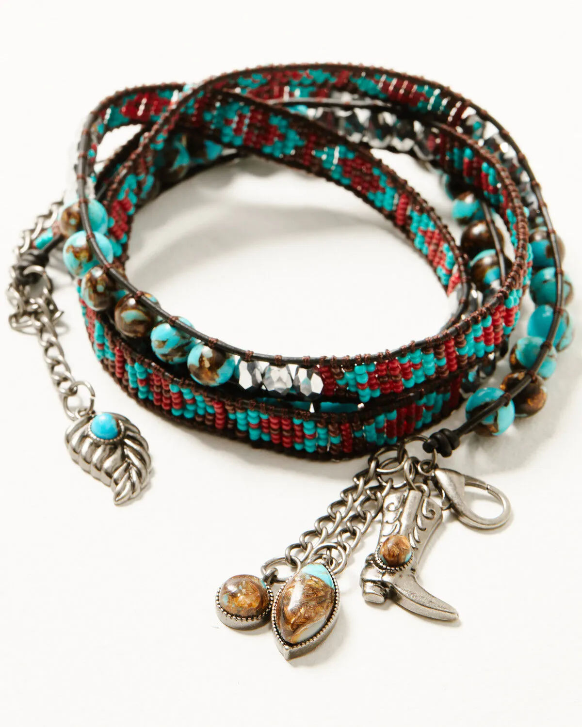 Product Name:  Idyllwind Women's Kaylynn Antique 3-In-1 Beaded Necklace, Bracelet, And Boot Accessory