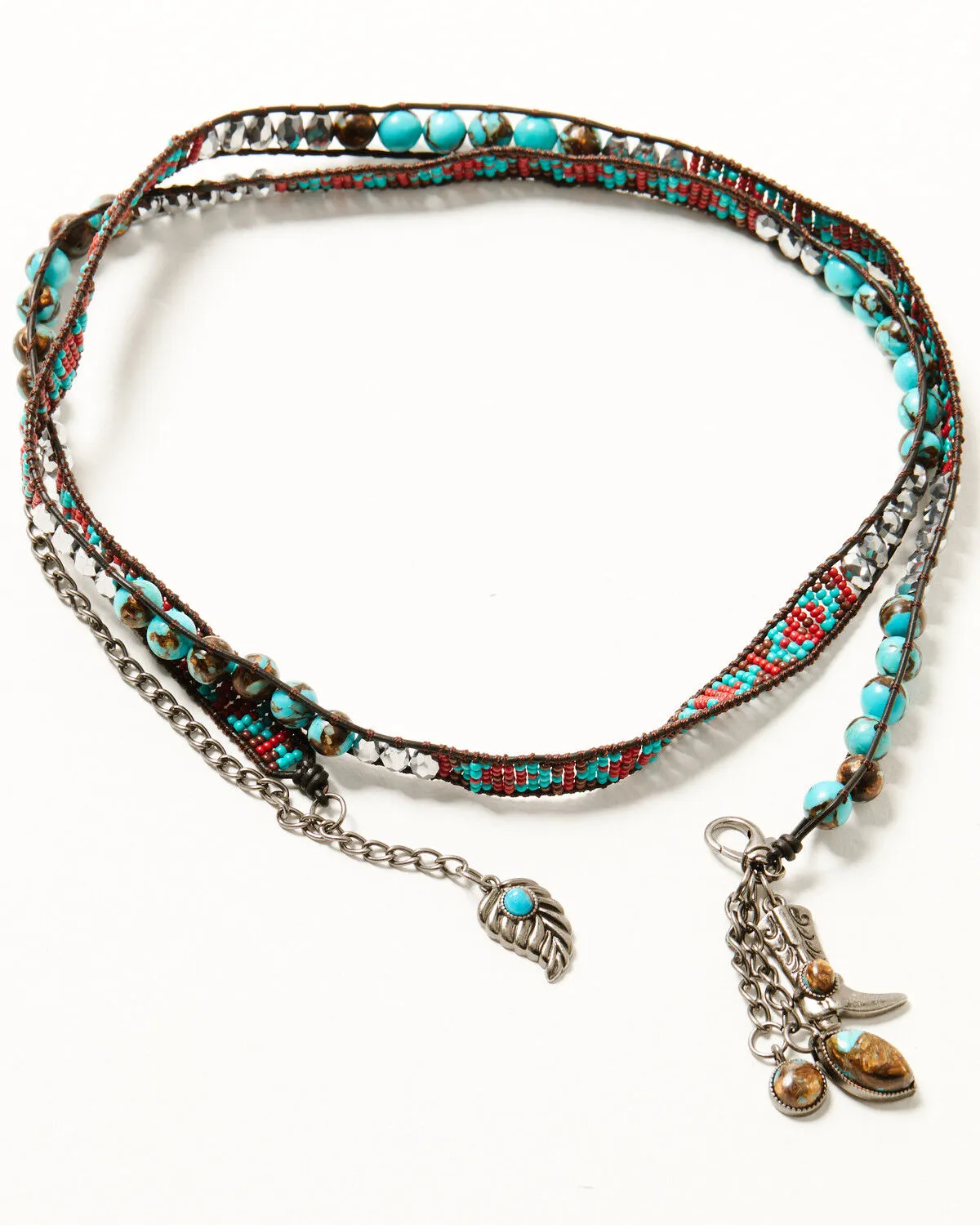 Product Name:  Idyllwind Women's Kaylynn Antique 3-In-1 Beaded Necklace, Bracelet, And Boot Accessory