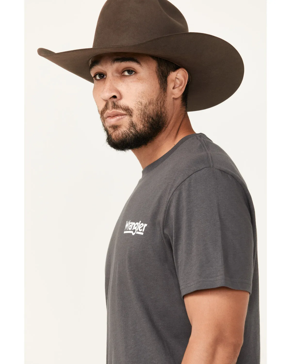 Product Name:  Wrangler Men's Boot Barn Exclusive Logo Short Sleeve Graphic T-Shirt