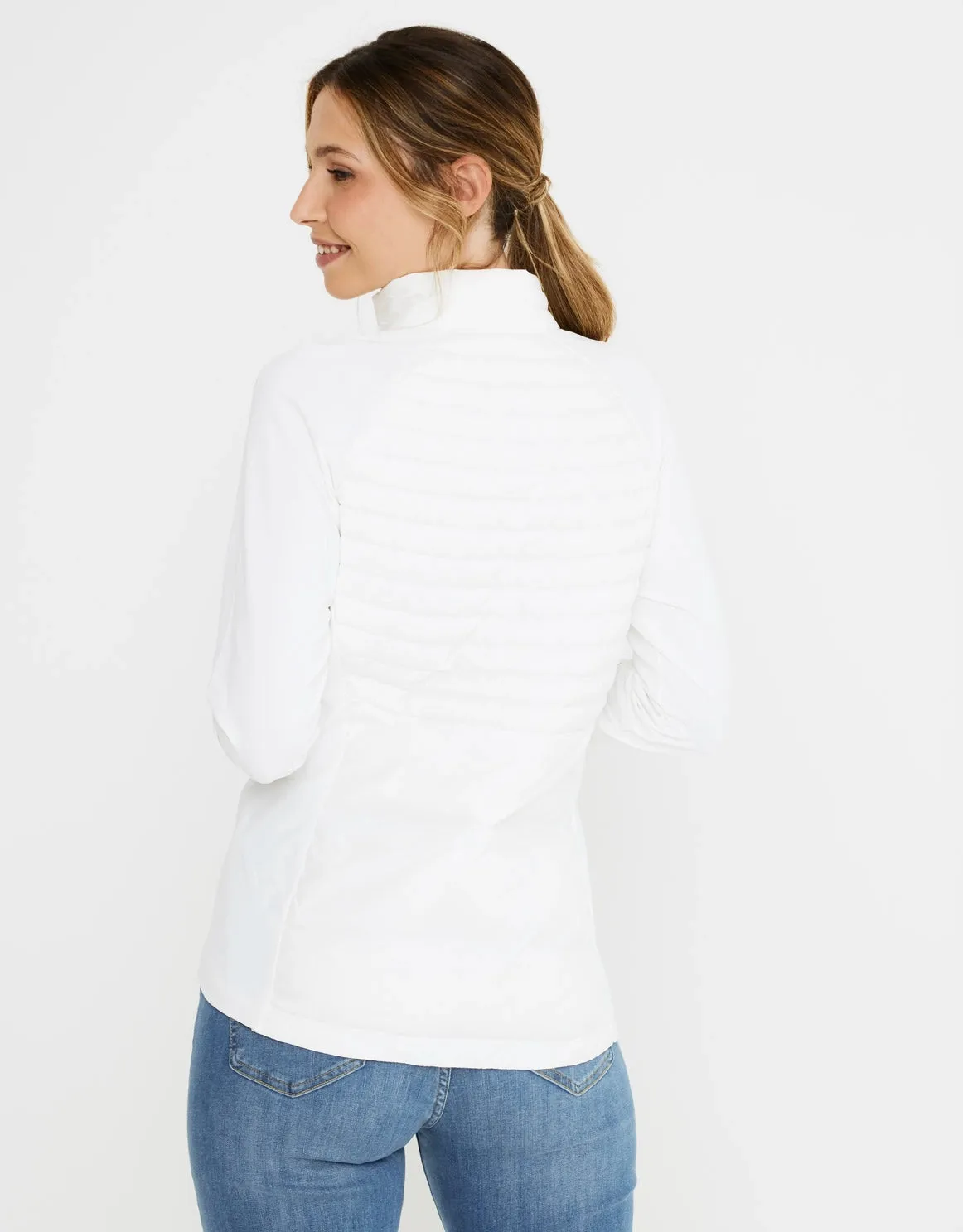 Quilted Jacket White - Efeba