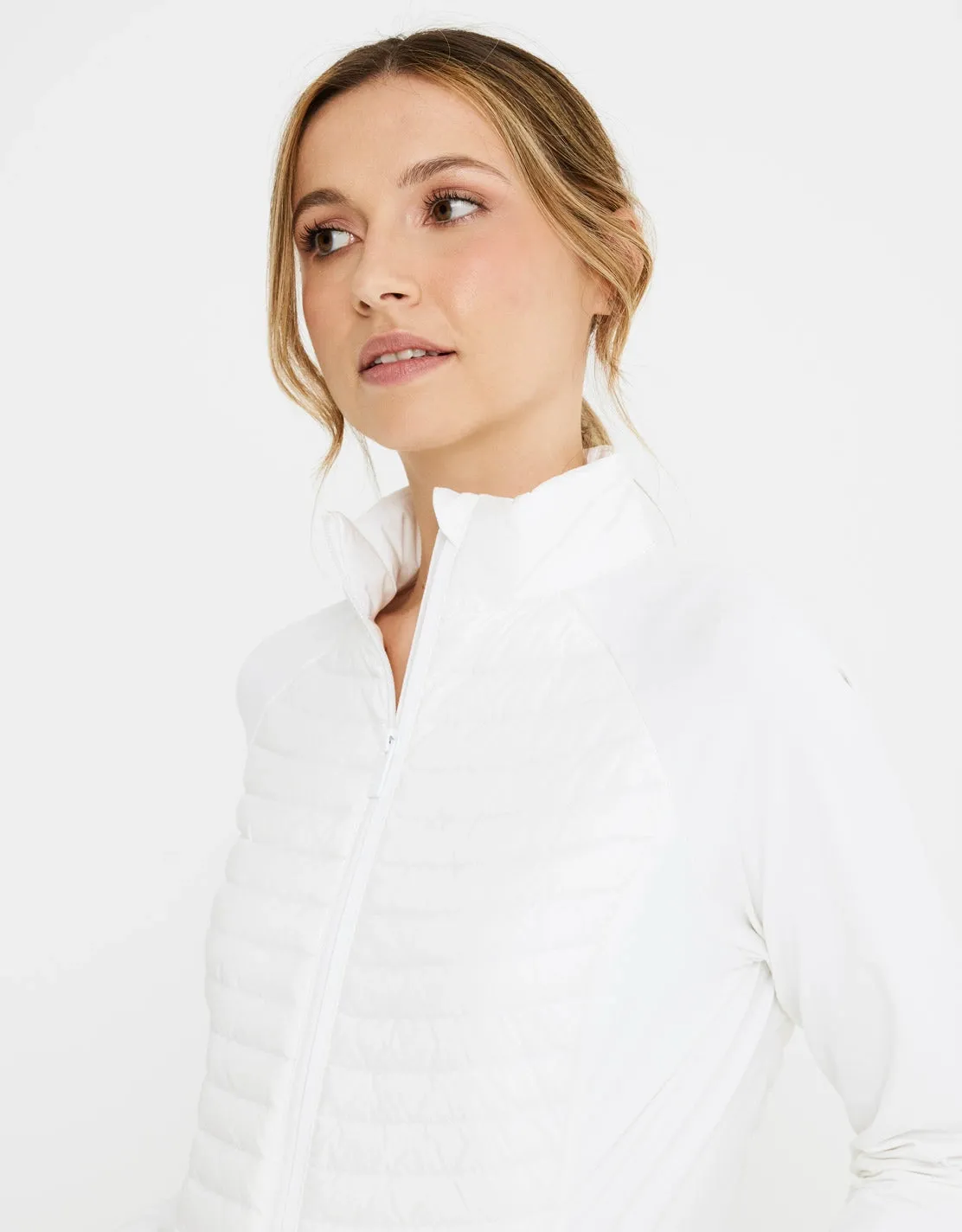 Quilted Jacket White - Efeba