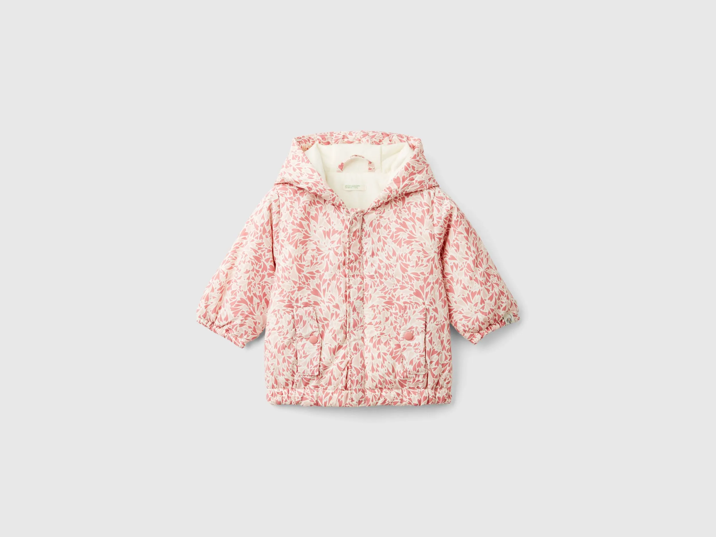 "Rain Defender" patterned jacket - Pink | Benetton