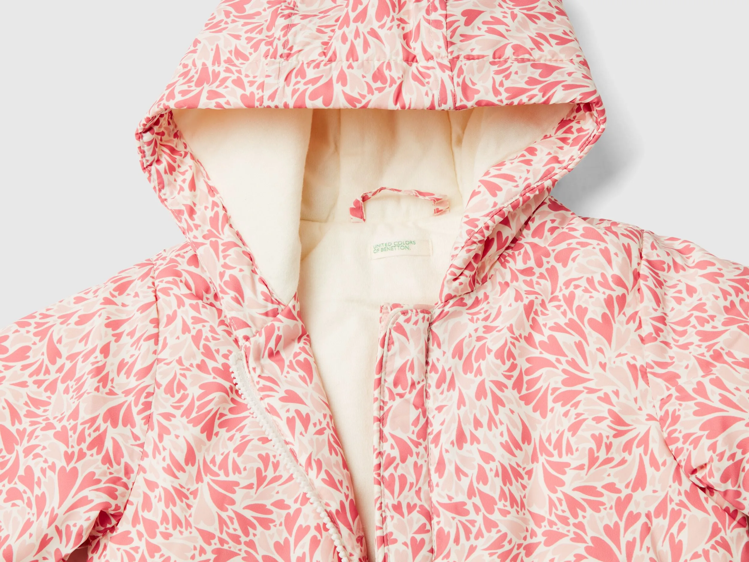 "Rain Defender" patterned jacket - Pink | Benetton