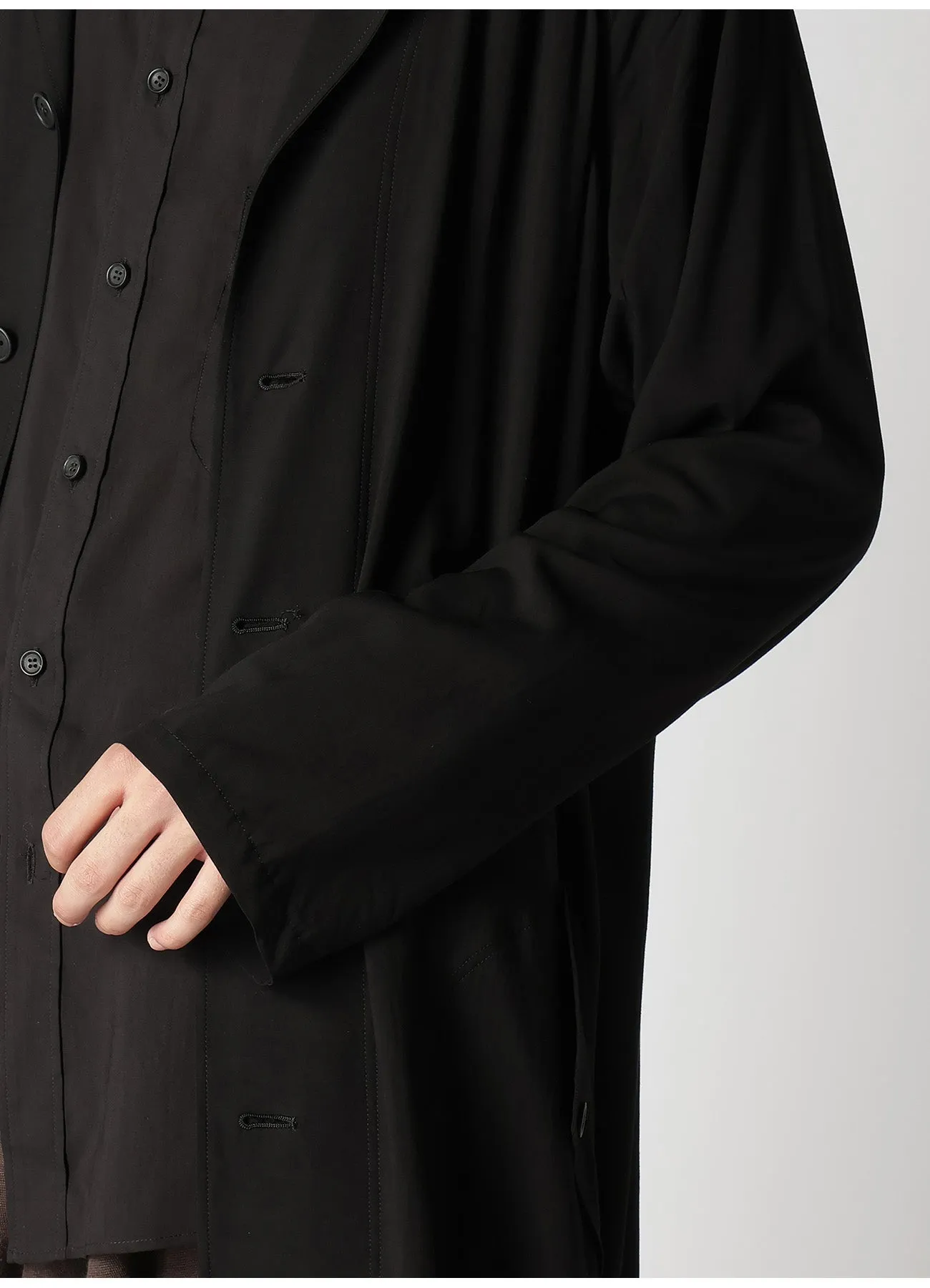 RAYON CAMBRIC RAGLAN SLEEVE COAT