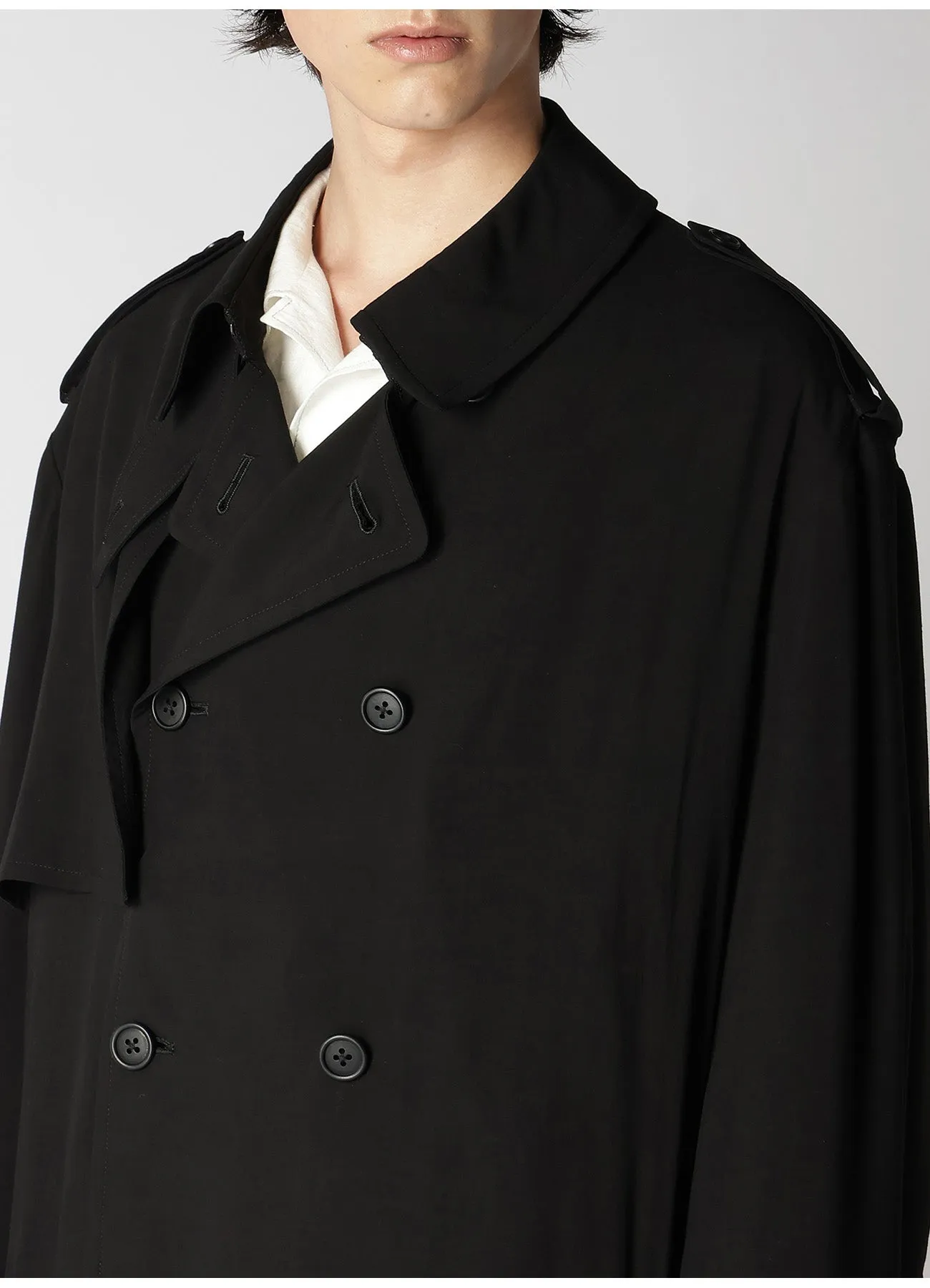 RAYON CAMBRIC TRENCH COAT