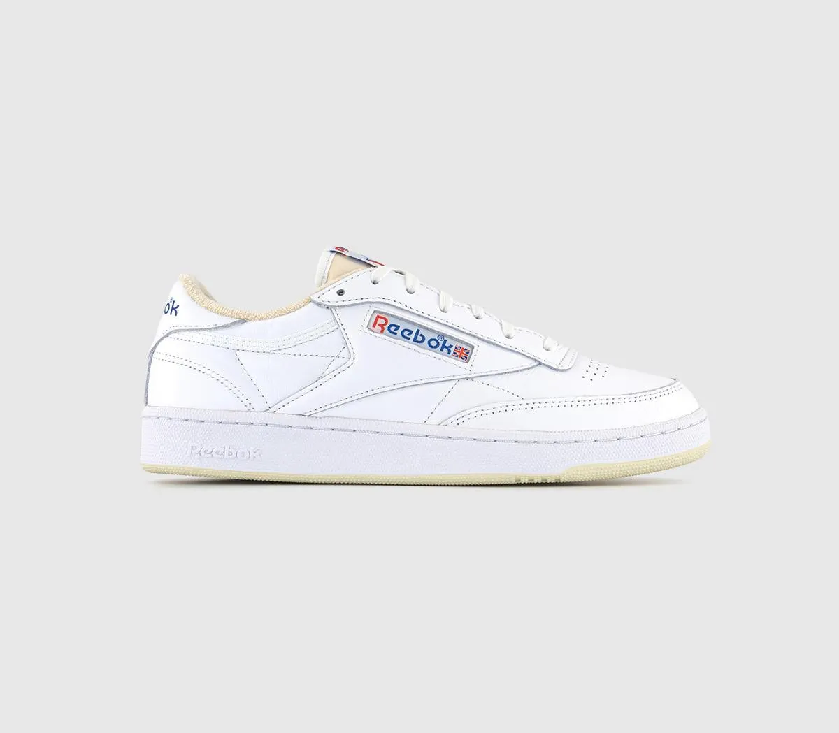 Reebok Club C 85 Vintage White Alabaster Vector Blue Trainers