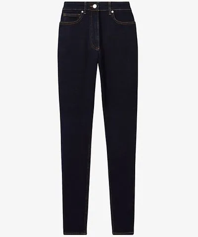 Reiss Womens Dark Blue Hattie skinny stretch-denim jeans