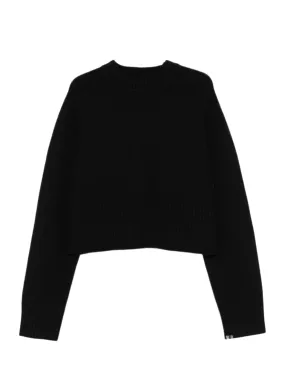 Relaxed crewneck sweater n°256 judith, raven