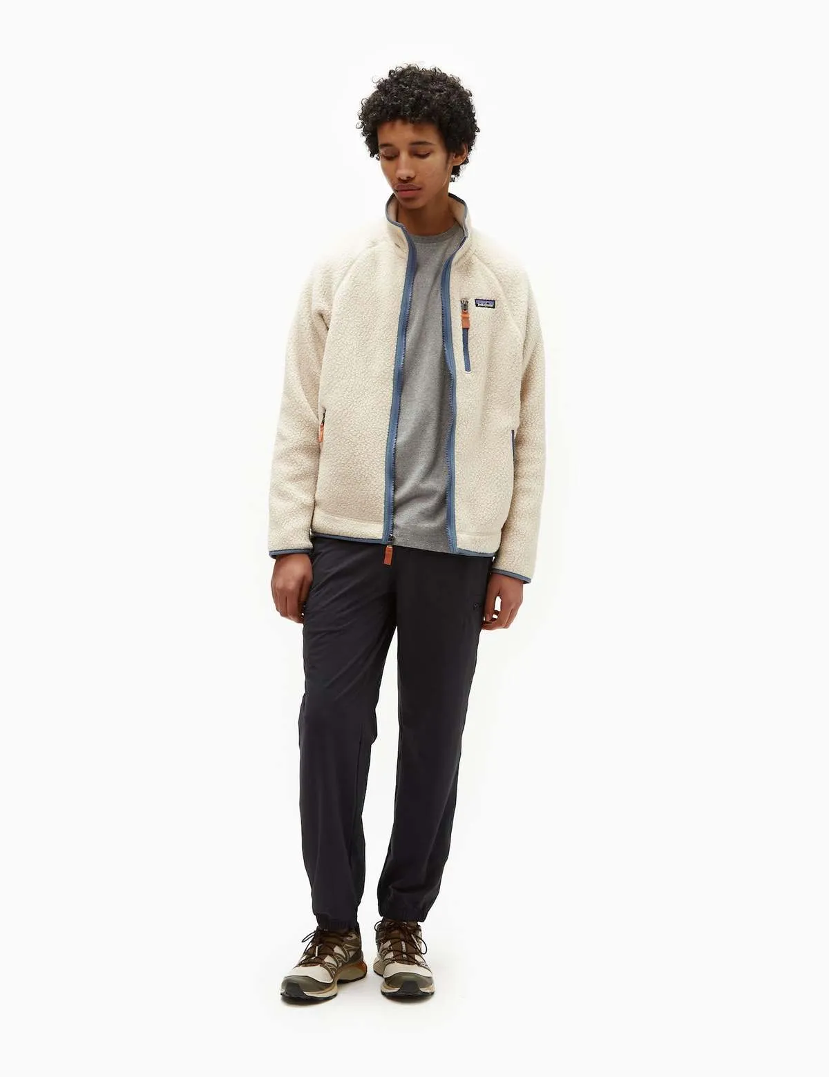 Retro Pile Jacket - Dark Natural w/Utility Blue