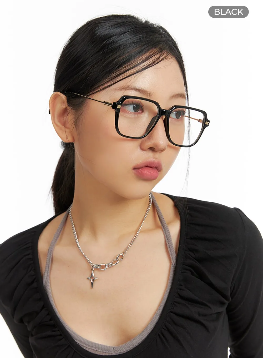 Retro Square Eye Glasses IF421