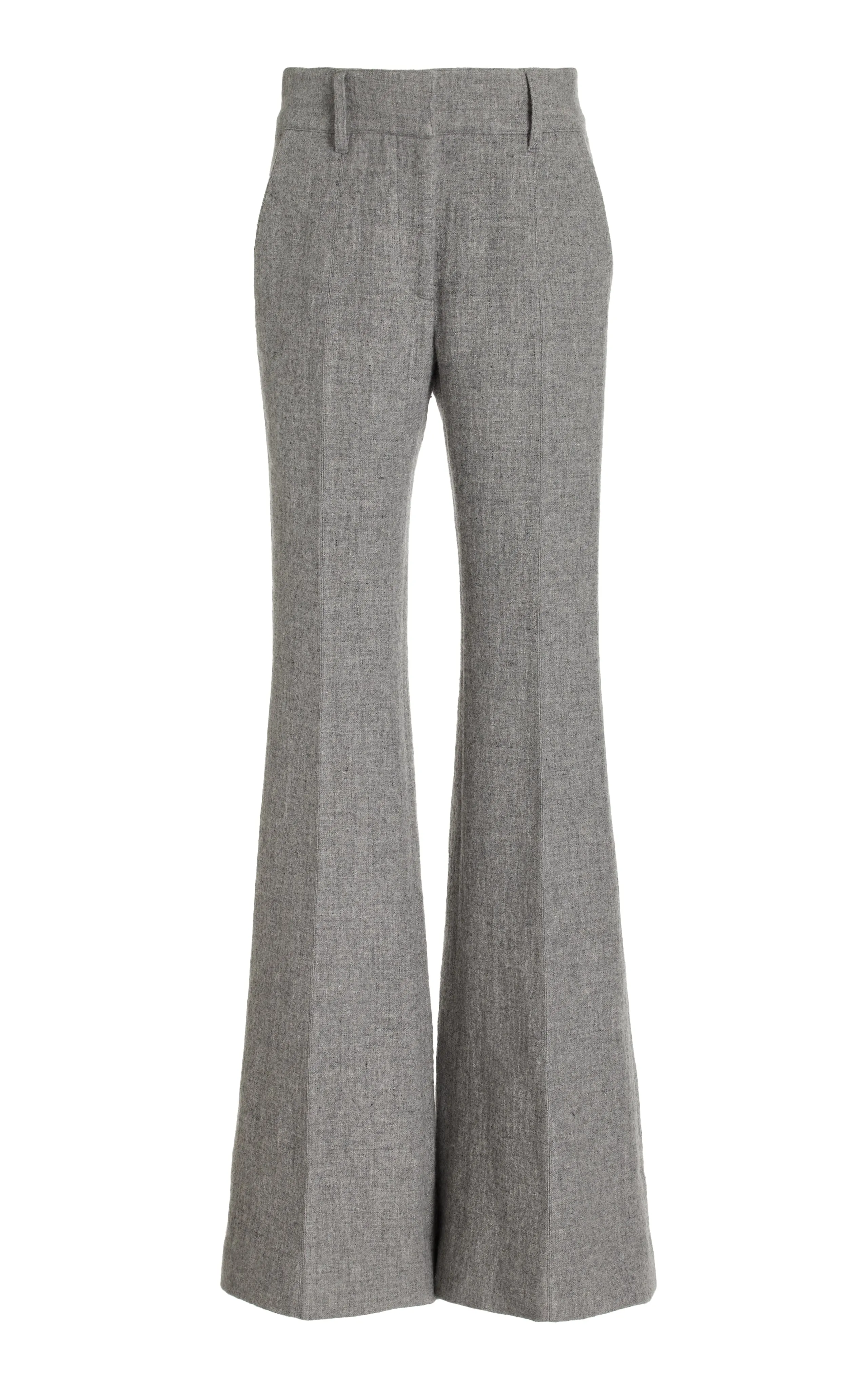 Rhein Pant in Light Grey Melange Cashmere Linen