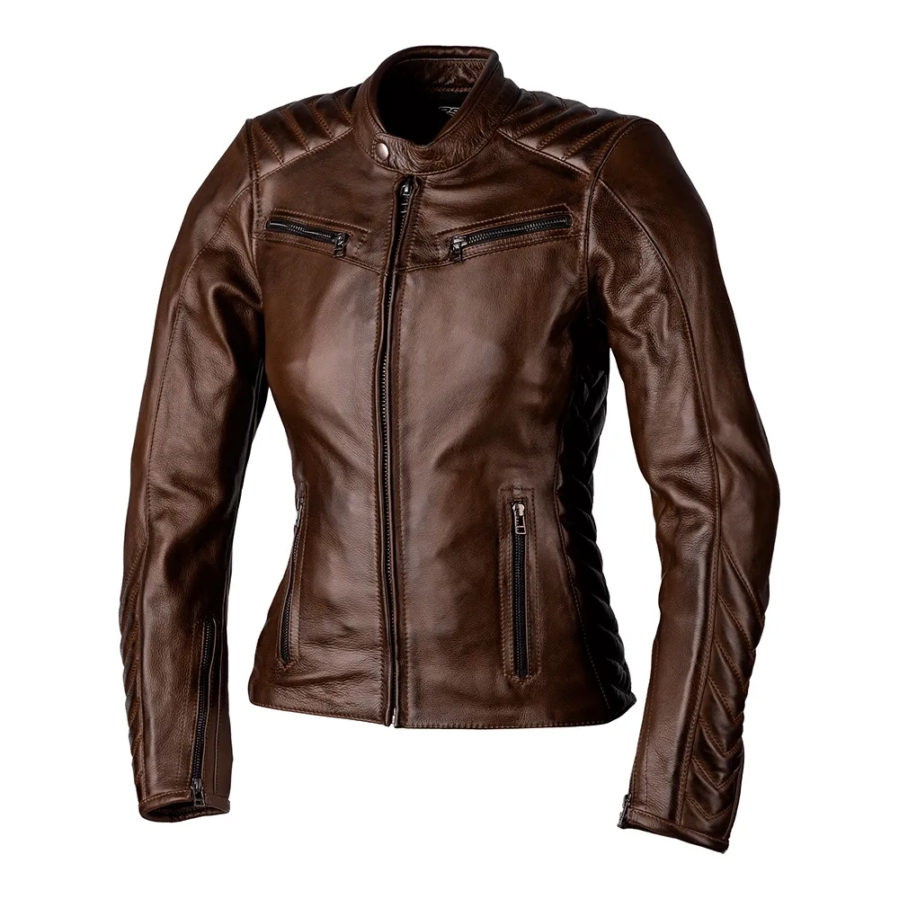 RST Roadster 3 Ladies Leather Jacket - Brown