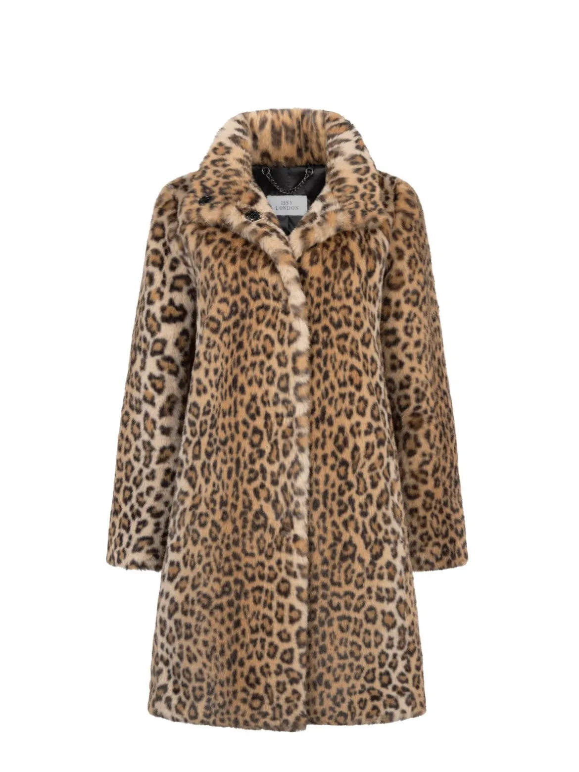 Sacs of Ashbourne   Issy London MillieLong Luxe Leopard Coat