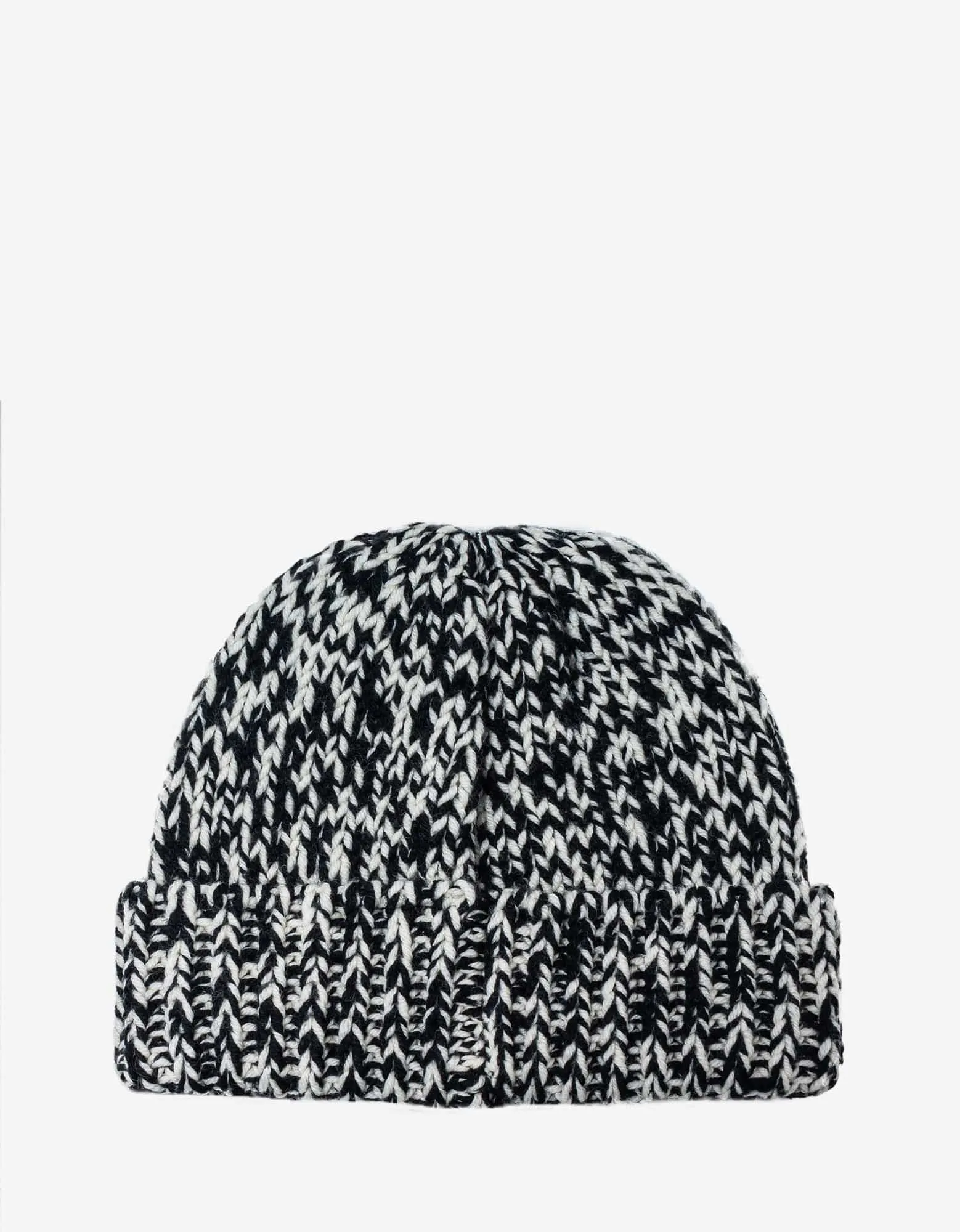 Saint Laurent Black & White Beanie Hat