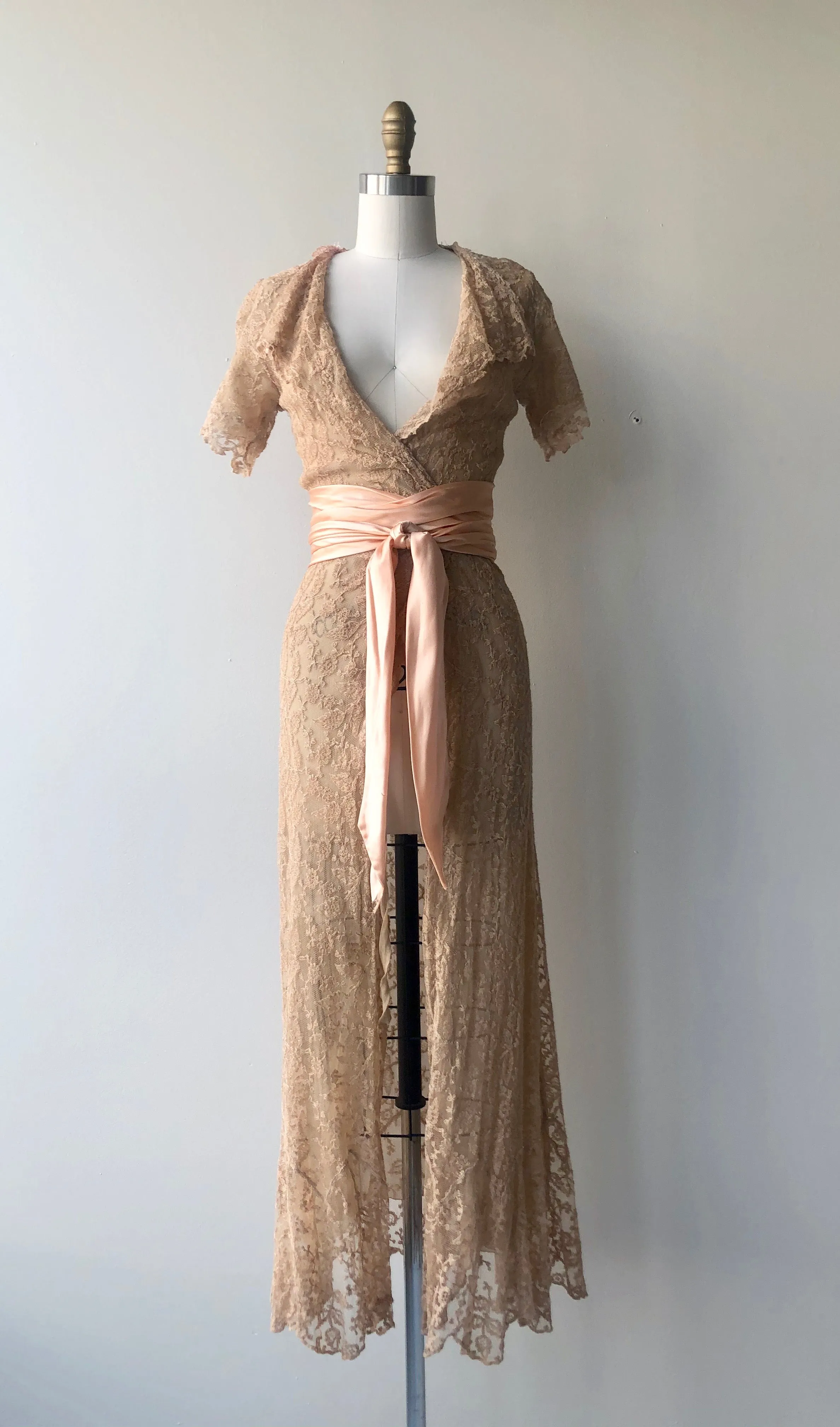 SALE | Antique Lace Dressing Gown