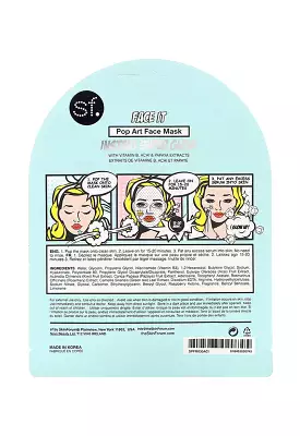 SFGlow, Pop n' Glow, Face It, Pop Art Beauty Face Mask, 1 Sheet, 0.85 oz (25 ml)