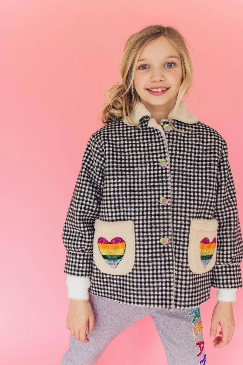 Shearling Rainbow Coat