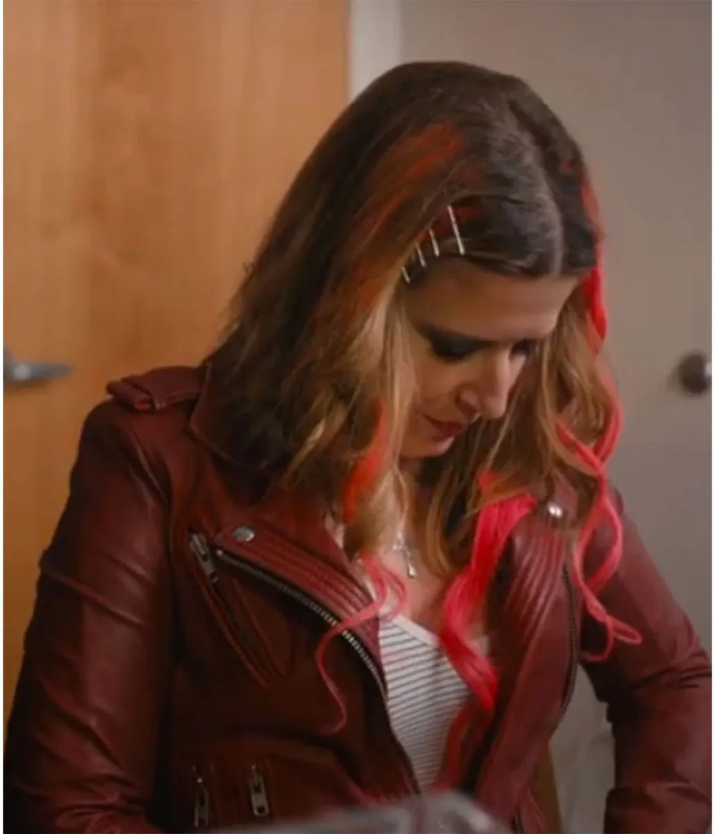 Simchas and Sorrows Genevieve Adams Red Leather Jacket