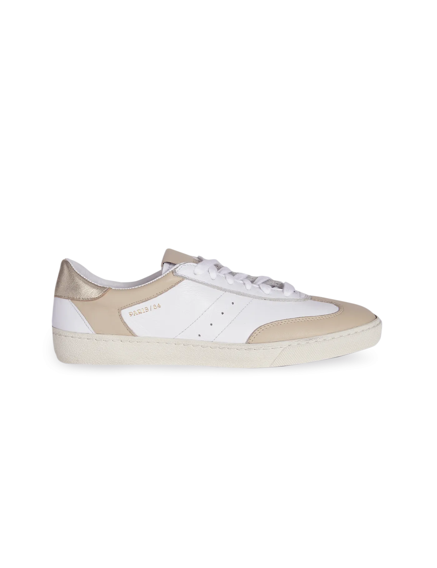 Sneaker Retro P64 White & Cream