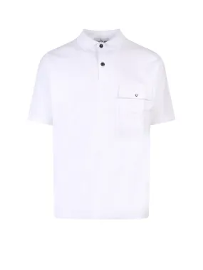 Stone Island Logo Embroidered Polo Shirt