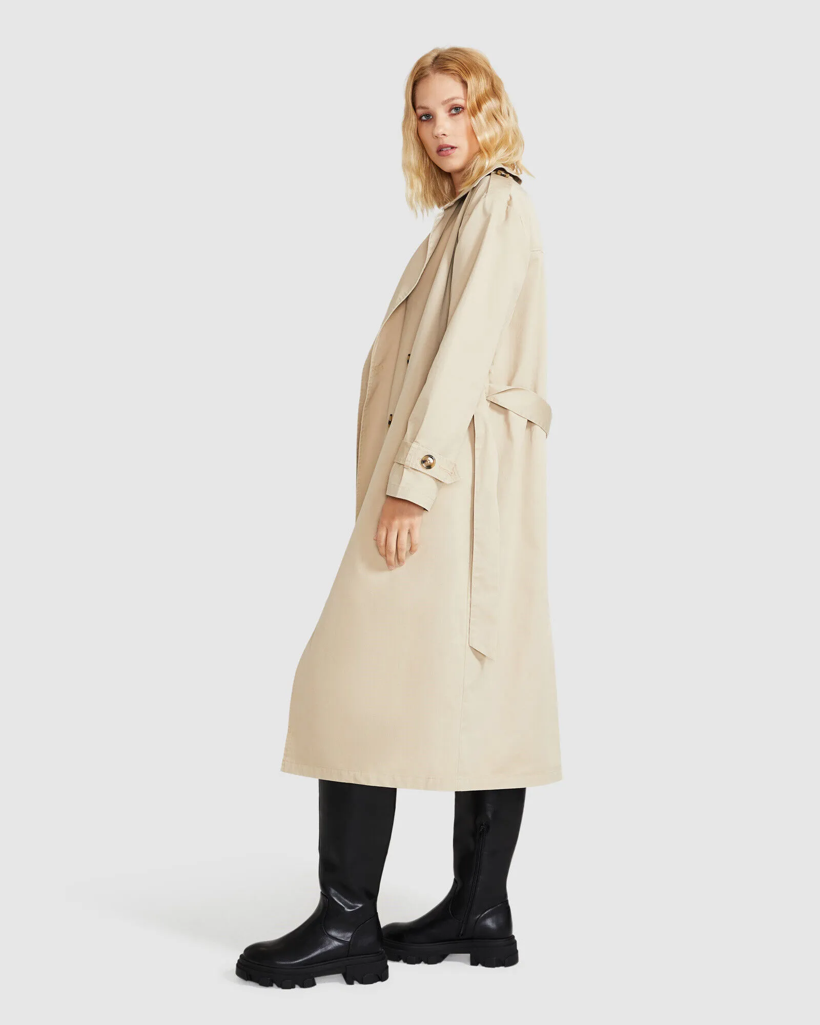 Subtitled Isabelle Trench Coat Tan