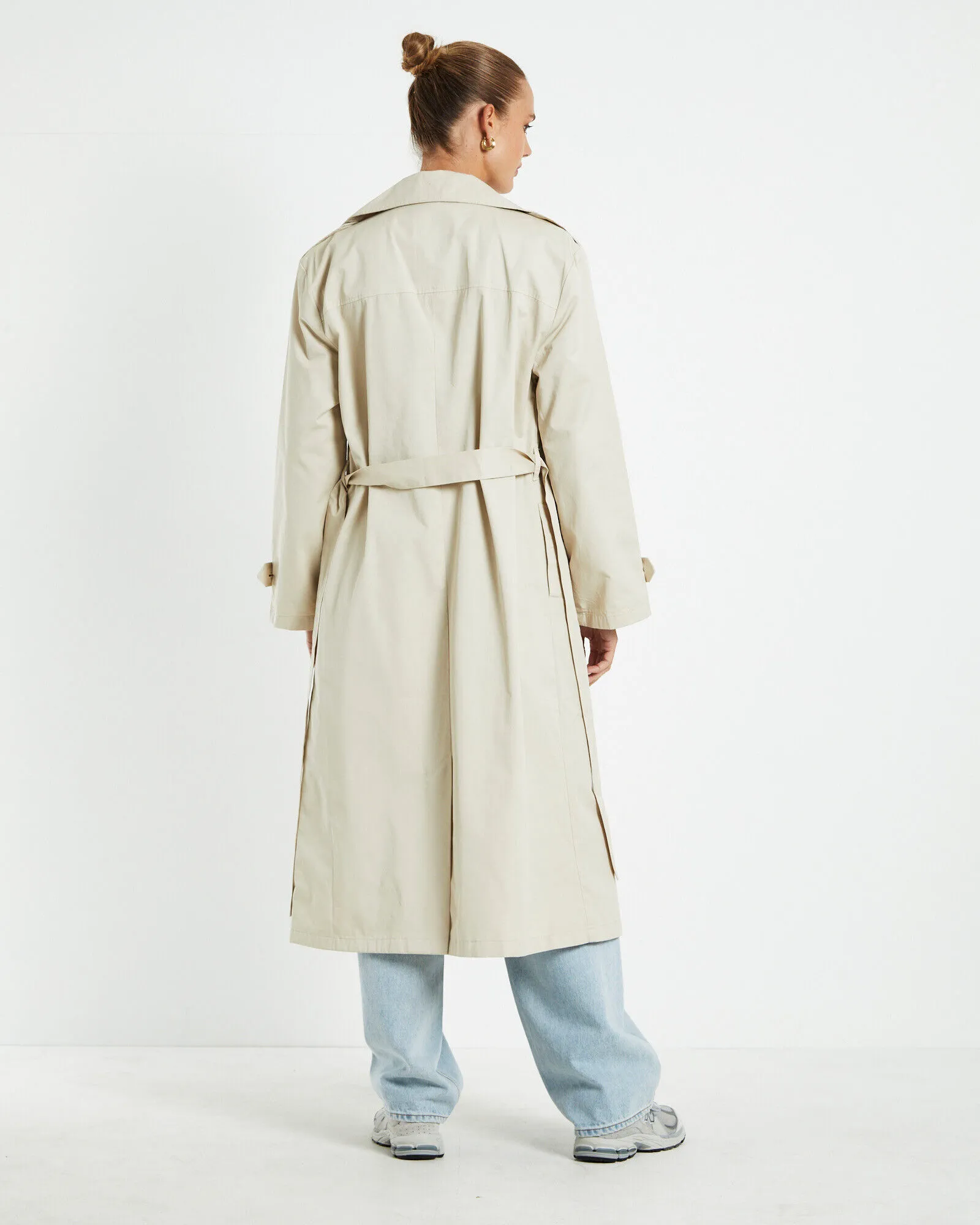 Subtitled Tamika Trench Coat Stone