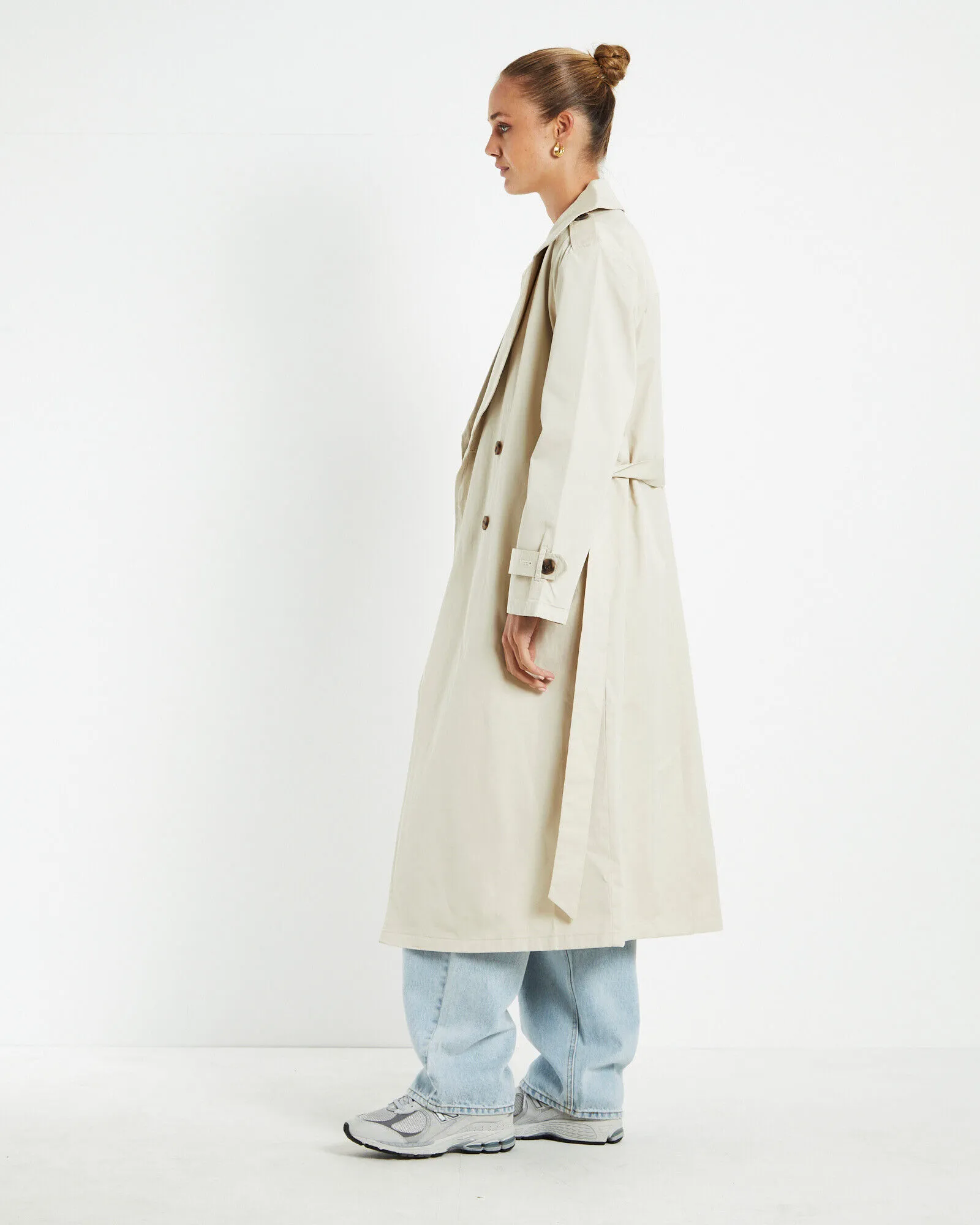 Subtitled Tamika Trench Coat Stone