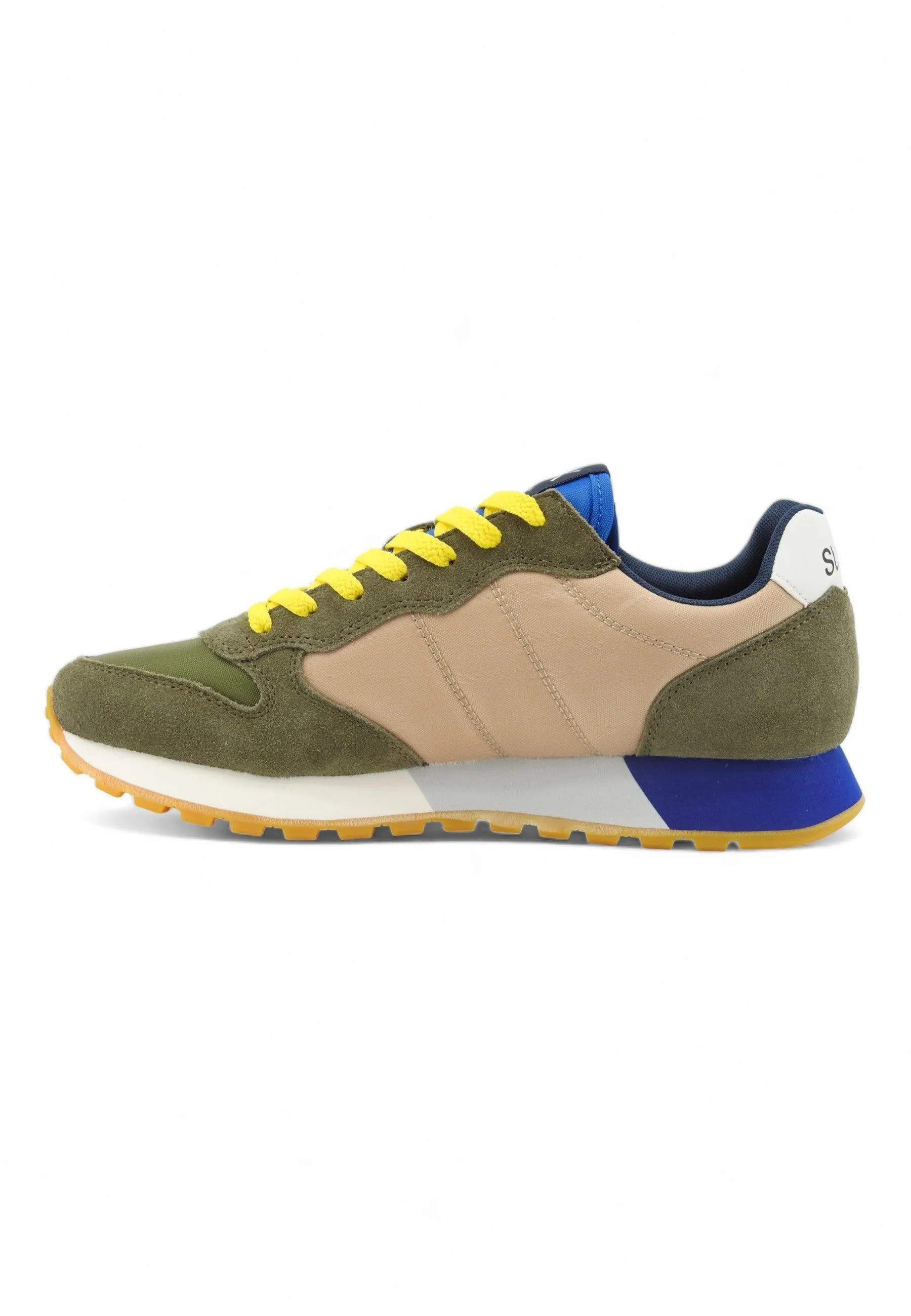 SUN68 Jaki Bicolor Sneaker Uomo Militare Beige Z34112