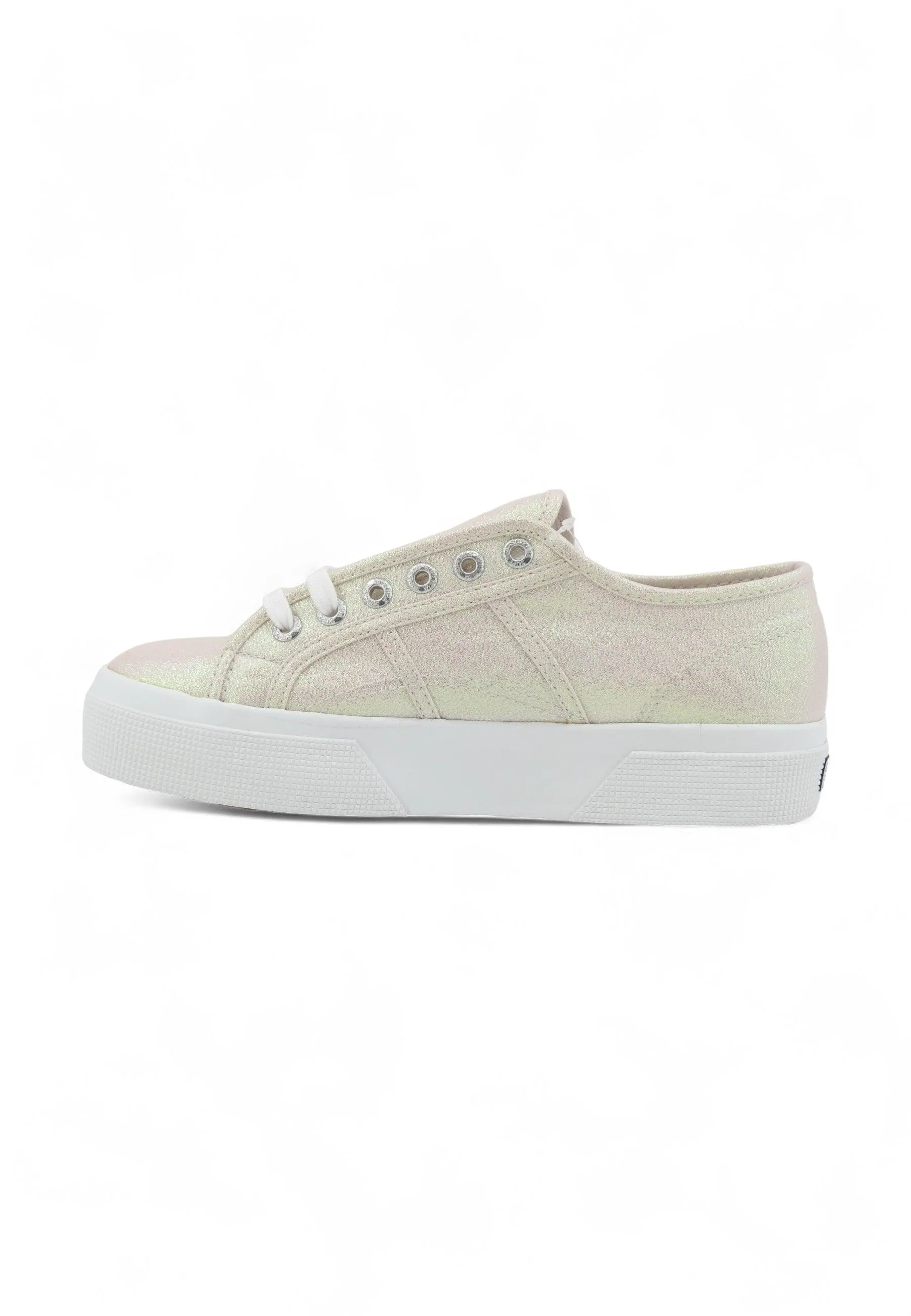 SUPERGA 2740 Platform Sneaker Donna Beige Iridescent S6128SW