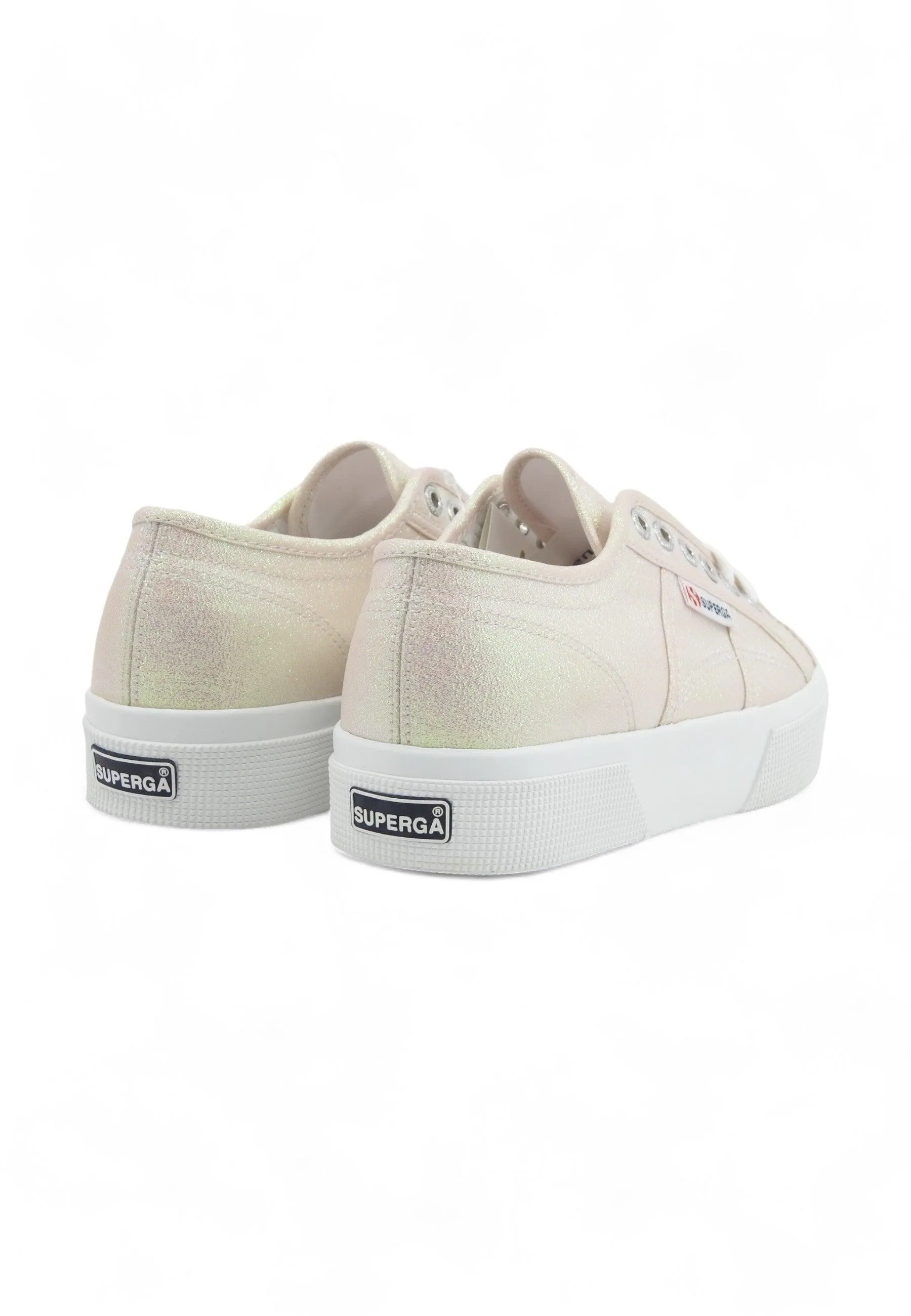 SUPERGA 2740 Platform Sneaker Donna Beige Iridescent S6128SW