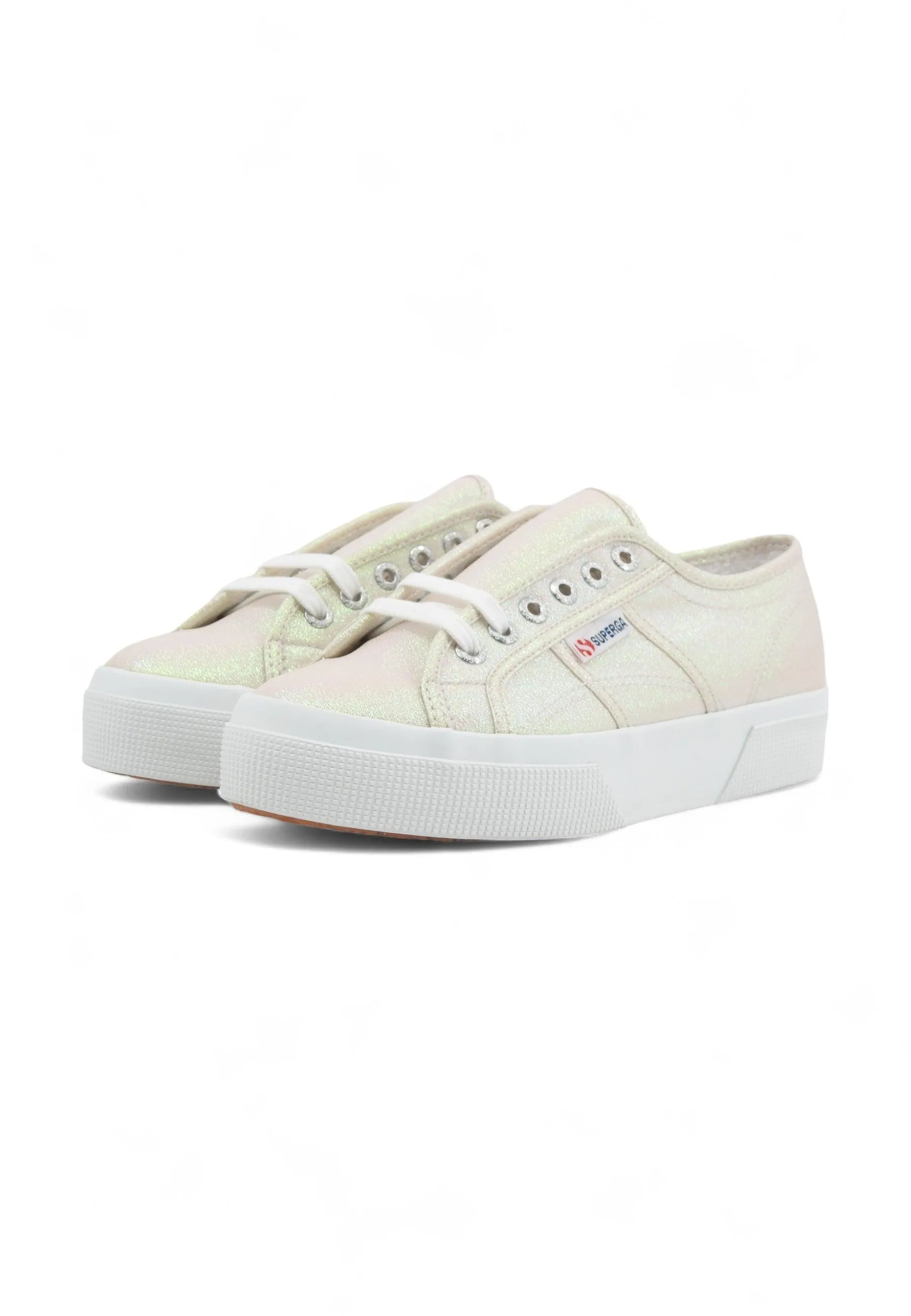 SUPERGA 2740 Platform Sneaker Donna Beige Iridescent S6128SW