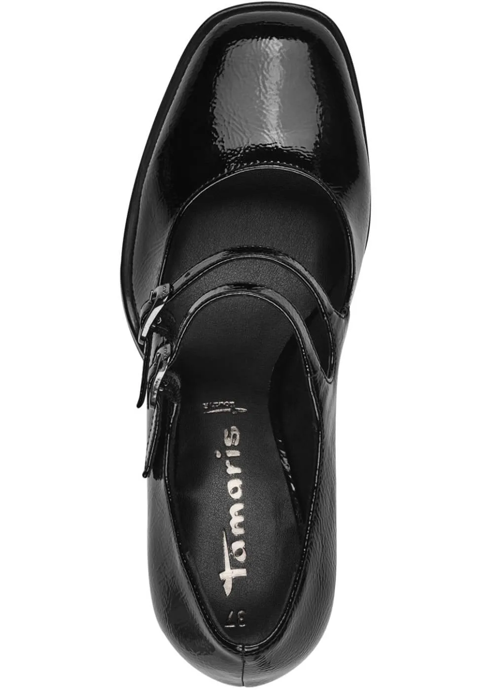 Tamaris Connie Patent 60's Pumps Black