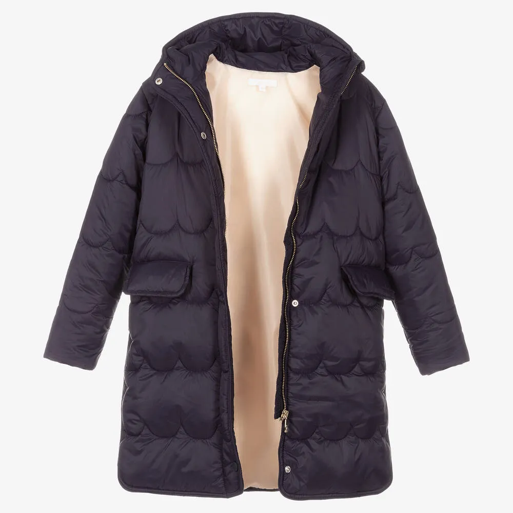 Teen Girls Navy Blue Coat